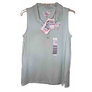 Komen NWT Sz‎ Small Earth Yoga Organic Sustainable Sleeveless Shirt Mint Breast